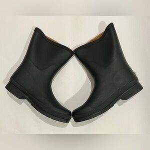 Chooka Black Mid Calf Rain Boots US Women’s 9 Waterproof Memory Foam Plush Lined